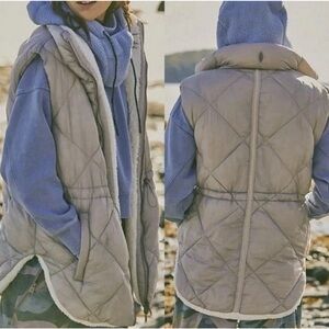 FP Movement by Free People Gray Puffer Jacket NWOT